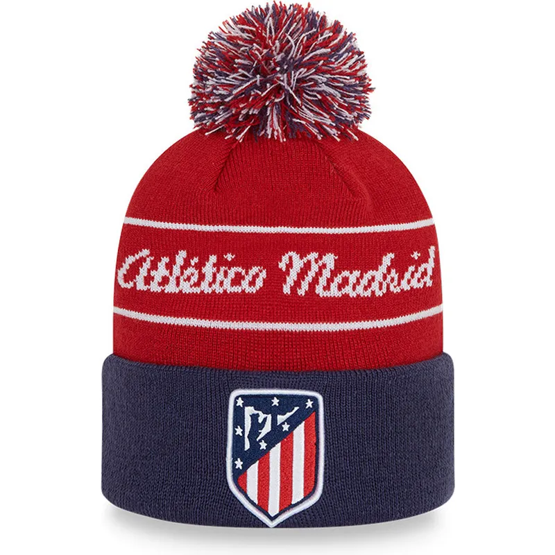 kepure-su-bumbulu-raudona-bobble-knit-de-atletico-atletico-de-madrid-lfp-new-era