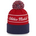 new-era-bobble-knit-atletico-madrid-lfp-red-and-blue-beanie-with-pompom