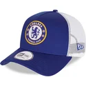 kepure-islenkta-melyna-snapback-cotton-a-frame-chelsea-football-club-premier-league-new-era