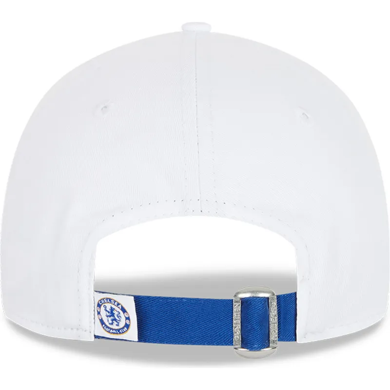 kepure-islenkta-balta-reguliuojamas-9forty-cotton-wordmark-chelsea-football-club-premier-league-new-era