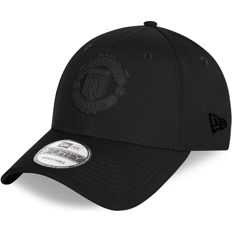 kepure-islenkta-juoda-reguliuojamas-9forty-rubber-patch-manchester-united-football-club-premier-league-new-era