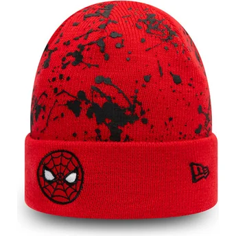 czerwona-czapka-dla-chlopca-cuff-knit-paint-splat-spider-man-marvel-comics-od-new-era