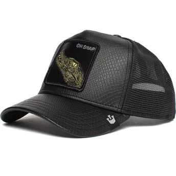kepure-islenkta-juoda-snapback-oh-snap-leaping-lizards-the-farm-goorin-bros