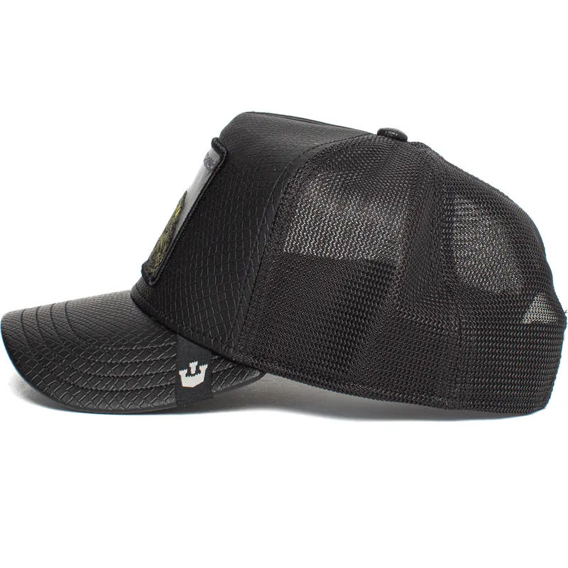 kepure-islenkta-juoda-snapback-oh-snap-leaping-lizards-the-farm-goorin-bros