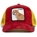 czapka-trucker-czerwono-zolta-leopard-flaming-hot-cheetah-the-farm-goorin-bros