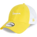 zolta-czapka-trucker-suede-a-frame-vespa-piaggio-od-new-era