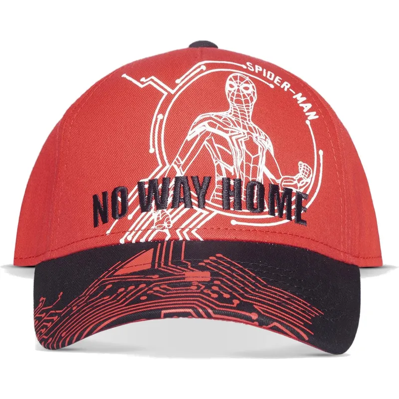 kepure-islenkta-raudona-snapback-no-way-home-difuzed