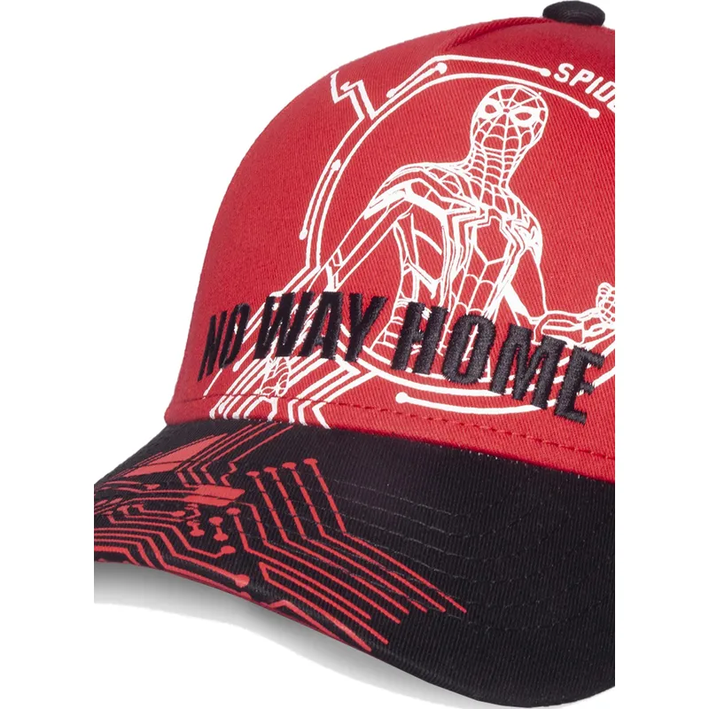 kepure-islenkta-raudona-snapback-no-way-home-difuzed