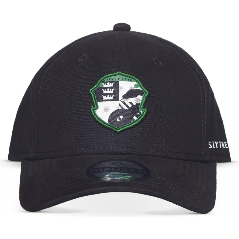 czarna-czapka-z-daszkiem-snapback-dla-chlopca-slytherin-emblem-harry-potter-od-difuzed