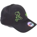difuzed-curved-brim-yoshi-dots-super-mario-bros-black-adjustable-cap