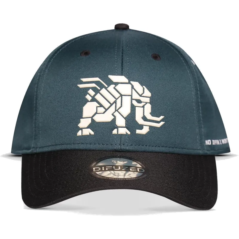 kepure-islenkta-melyna-snapback-mamut-forbidden-west-difuzed