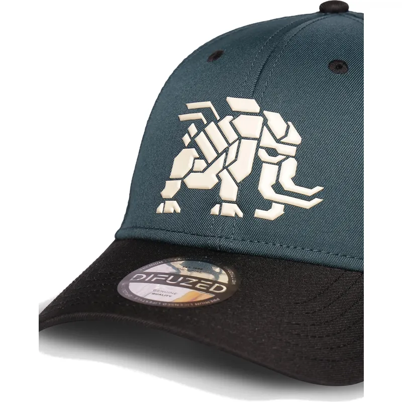 niebiesko-czarna-zakrzywiona-czapka-snapback-tremortusk-mamut-forbidden-west-horizon-od-difuzed