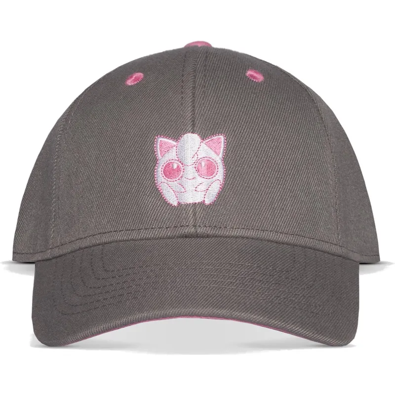 szara-i-rozowa-czapka-z-zakrzywionym-daszkiem-snapback-jigglypuff-pokemon-od-difuzed