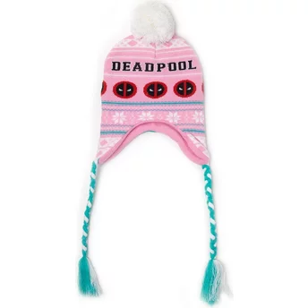 Difuzed Deadpool Marvel Comics Pink and Blue Sherpa Beanie