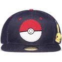 kepure-plokscia-melyna-snapback-vaquero-pikachu-difuzed
