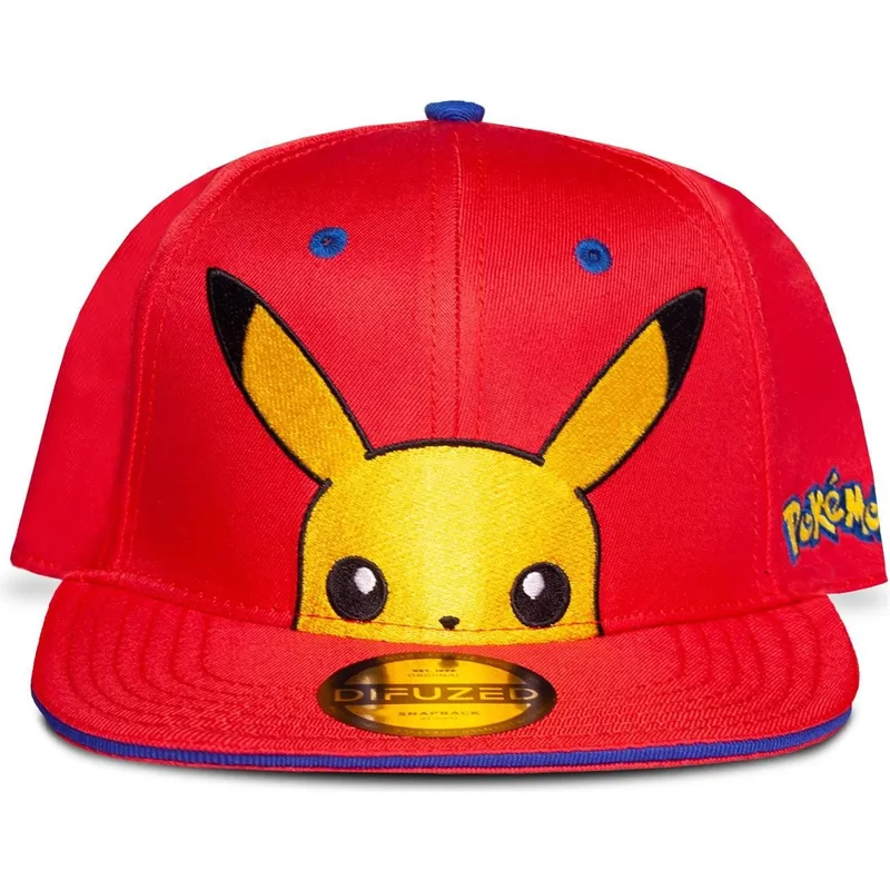 kepure-plokscia-raudona-snapback-vaikams-difuzed
