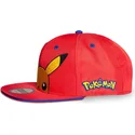 kepure-plokscia-raudona-snapback-vaikams-difuzed