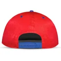 kepure-plokscia-raudona-snapback-vaikams-difuzed