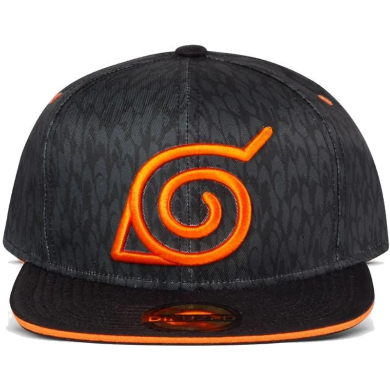 czarna-plaska-czapka-snapback-konoha-symbol-naruto-od-difuzed