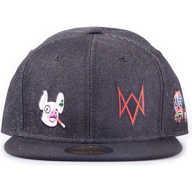 kepure-plokscia-juoda-snapback-vaquero-legion-difuzed