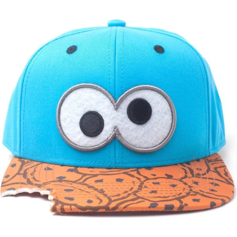 cap-plokscia-blue-snapback-marron-monstruo-las-galletas-cookie-bite-barrio-sesamo-difuzed