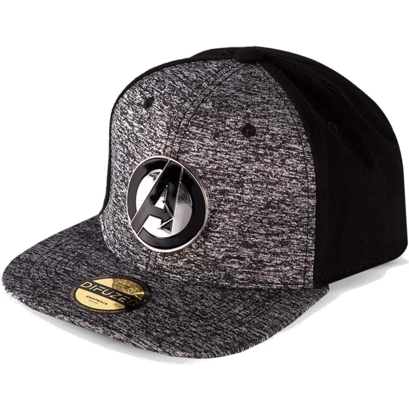 kepure-plokscia-pilka-snapback-metal-avengers-difuzed
