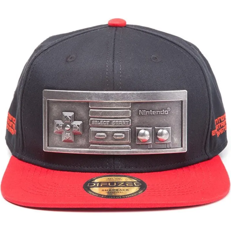 kepure-plokscia-juoda-snapback-metal-plate-controller-difuzed