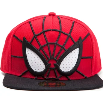 kepure-plokscia-raudona-snapback-3d-mesh-eyes-difuzed