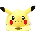 zolta-plaska-czapka-snapback-pikachu-plush-pokemon-od-difuzed