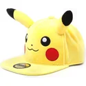 zolta-plaska-czapka-snapback-pikachu-plush-pokemon-od-difuzed