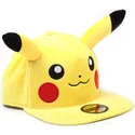 zolta-plaska-czapka-snapback-pikachu-plush-pokemon-od-difuzed