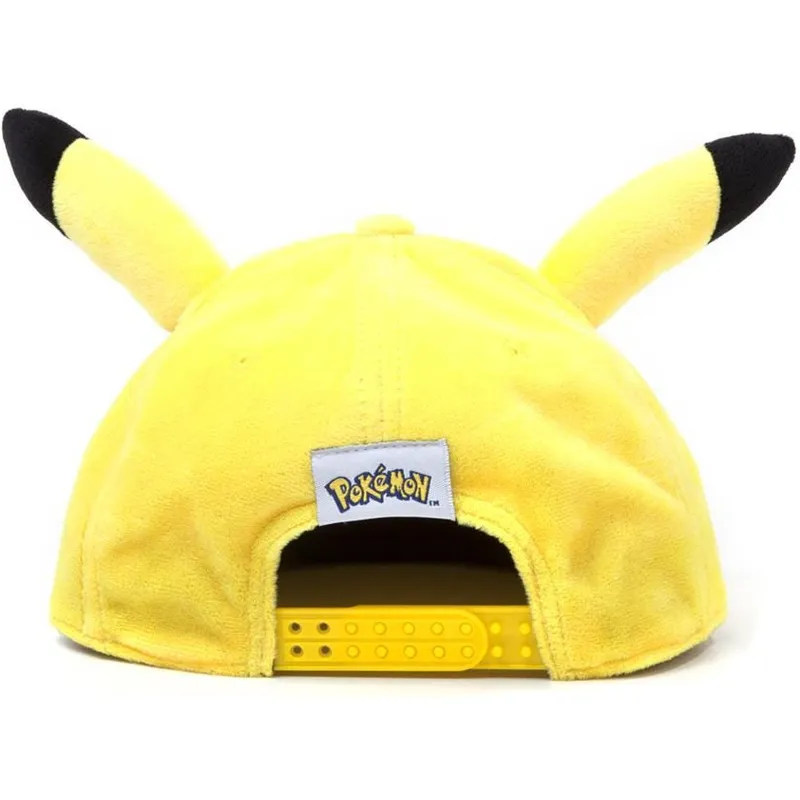 zolta-plaska-czapka-snapback-pikachu-plush-pokemon-od-difuzed