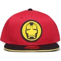 kepure-plokscia-raudona-snapback-vaikams-difuzed