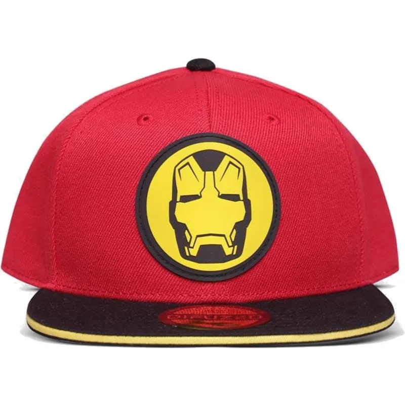 kepure-plokscia-raudona-snapback-vaikams-difuzed