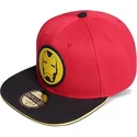 kepure-plokscia-raudona-snapback-vaikams-difuzed