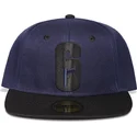 kepure-plokscia-tamsiai-melyna-snapback-difuzed