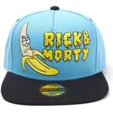 kepure-plokscia-melyna-snapback-banana-difuzed