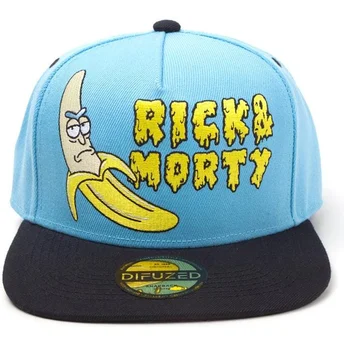 kepure-plokscia-melyna-snapback-banana-difuzed