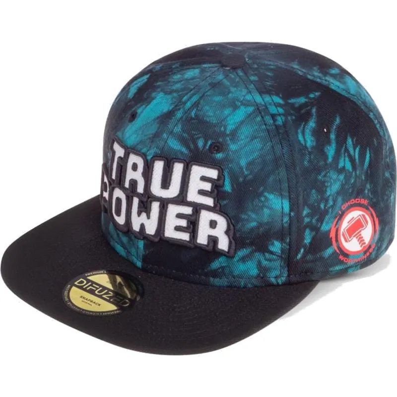 kepure-plokscia-melyna-snapback-true-power-difuzed