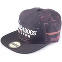 kepure-plokscia-juoda-snapback-glitch-legion-difuzed