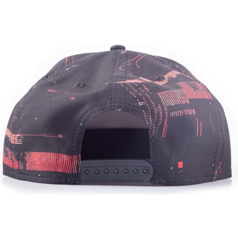kepure-plokscia-juoda-snapback-glitch-legion-difuzed