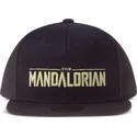 kepure-plokscia-juoda-snapback-the-mandalorian-silhouette-difuzed