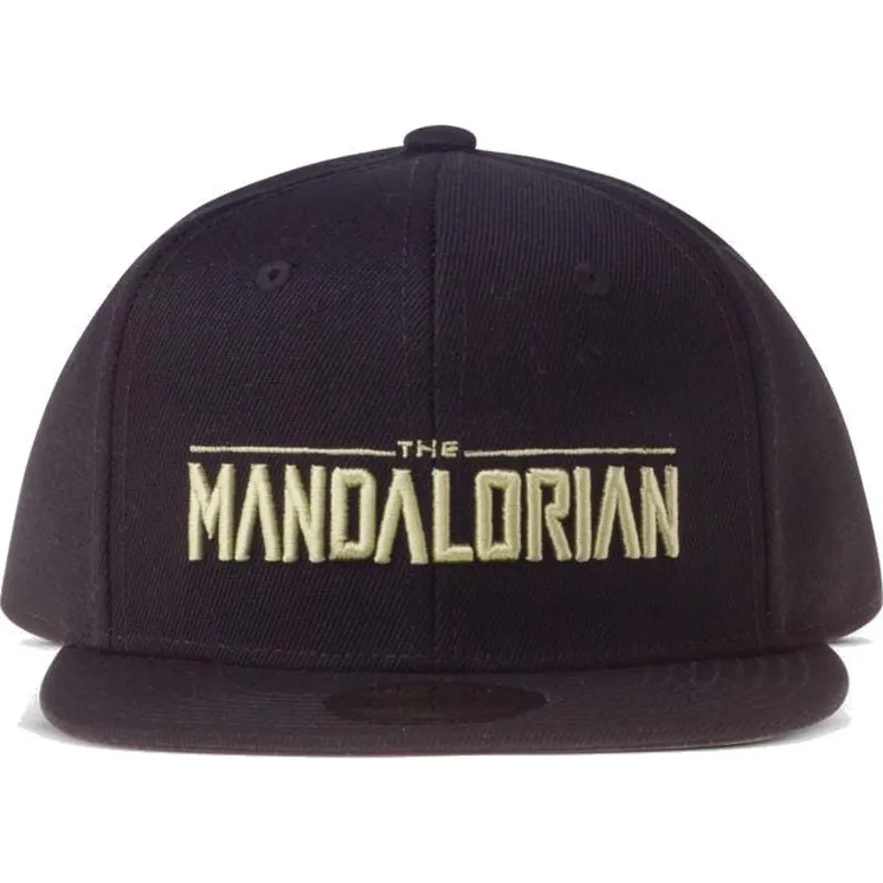 kepure-plokscia-juoda-snapback-the-mandalorian-silhouette-difuzed