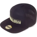 kepure-plokscia-juoda-snapback-the-mandalorian-silhouette-difuzed
