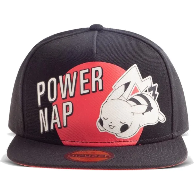 kepure-plokscia-juoda-snapback-power-nap-difuzed