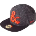 difuzed-flat-brim-ampersand-dungeons-and-dragons-black-snapback-cap