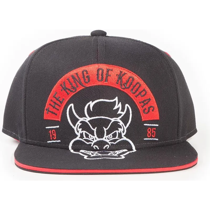 kepure-plokscia-juoda-snapback-the-king-of-koopas-bros-difuzed