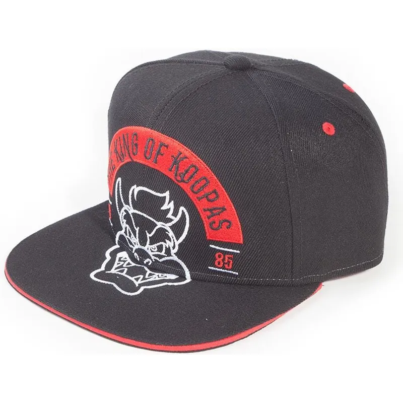 kepure-plokscia-juoda-snapback-the-king-of-koopas-bros-difuzed