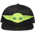 kepure-plokscia-juoda-snapback-vaikams-baby-yoda-the-mandalorian-difuzed