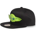kepure-plokscia-juoda-snapback-vaikams-baby-yoda-the-mandalorian-difuzed